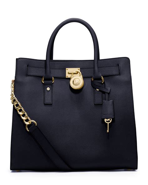 michael kors saffiano hamilton gold label|Michael Kors saffiano handbag.